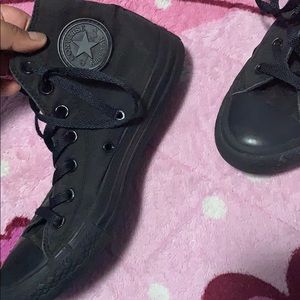 Converse Shoes - All black high top converse Converse Shoes - All black high top converse
